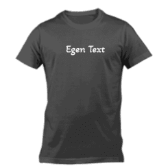 Svart T-shirt – Egen text