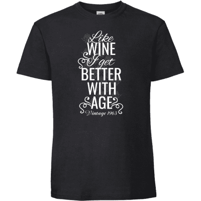 Like wine i get better with age – Med valfritt årtal 4
